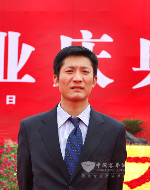 “华北城”巨舰启程,金旅客车精心护航之华北城(天津)投资有限公司副总经理宁海川接受记者采访