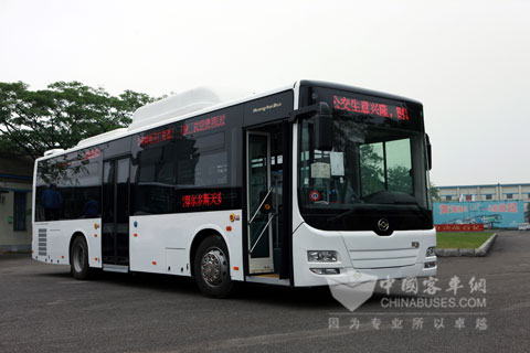 10米高端CNG公交客车