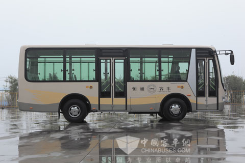 恒通途胜系列公交客车前后快速上下客门