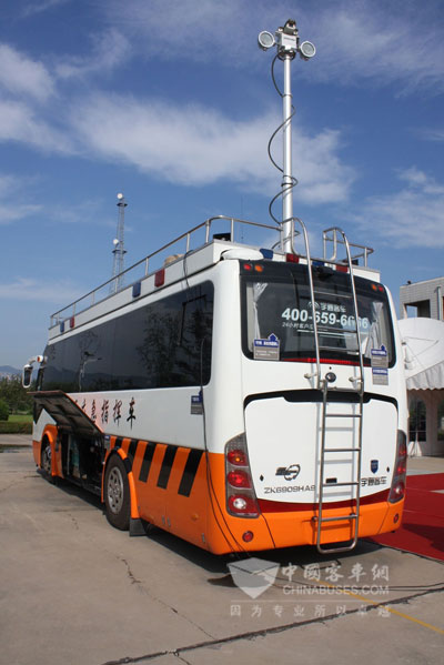 宇通交通应急通信指挥车样车