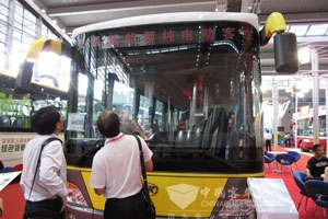 安凯纯电动客车亮相国际物博会