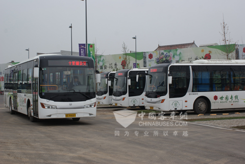 服务世园会的中通客车