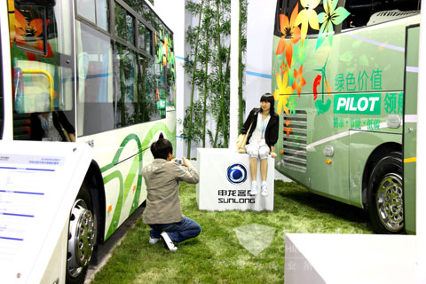 清晰靓丽的展台成观众摄影景点