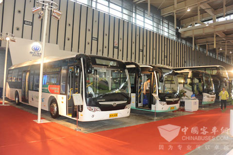 南京车展中大客车展台
