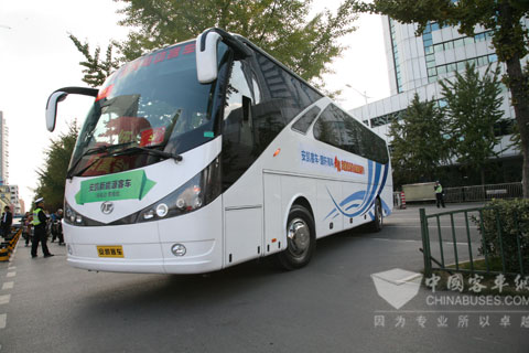 安凯纯电动客车服务安徽省第九届党代会 