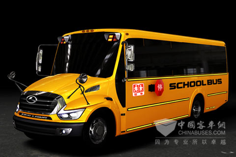 大金龙全新美式长鼻子校车
