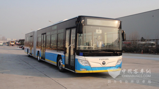 福田欧辉18米纯电动公交车