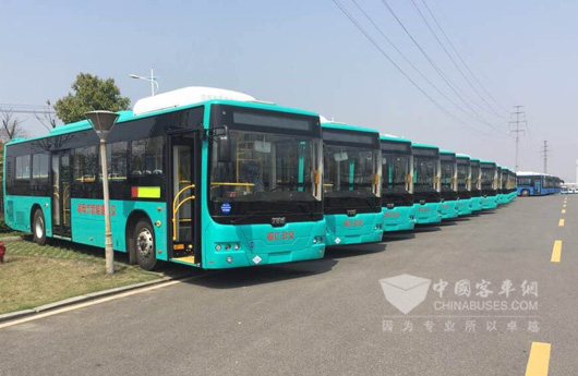 南车时代电动TEG6129EHEV—N04批量交付铜仁