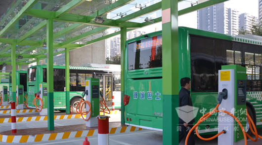 纯电动车充电站