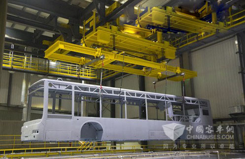 南车时代电动整车电泳工艺