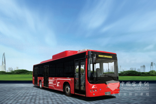 12米双源双充纯电动客车