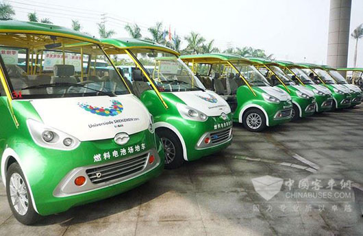 五洲龙氢燃料电池场地车