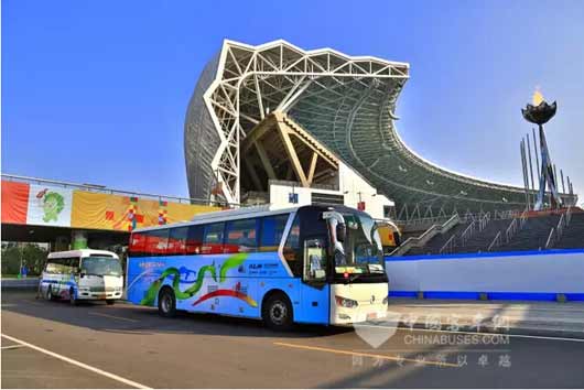 金旅新能源客车完美助力青运会