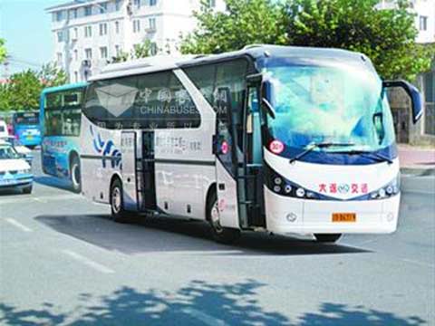 运行于大连街头的安凯电动公交客车