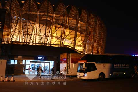 服务全运会的中通车辆