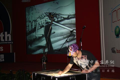 精彩的沙艺表演