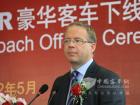 斯堪尼亚集团执行副总裁马汀庆贺千辆下线