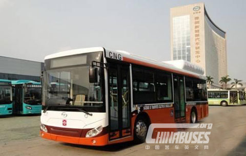 首次进入澳门的五洲龙天然气巴士FDG6101CNG