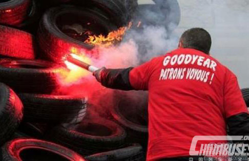 固特异因关闭法国工厂在美国遭员工起诉