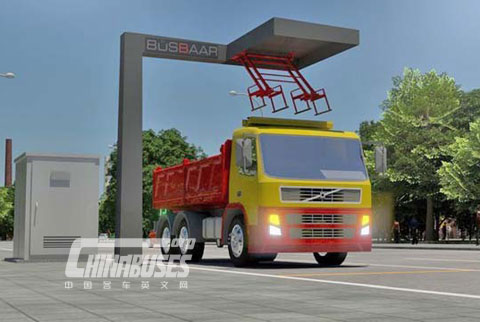 Opbrid Trukbaar重型车快速充电系统即将首次亮相IAA2014