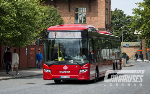 瑞典客车制造商斯堪尼亚首次在瑞典进行无线充电客车试运行