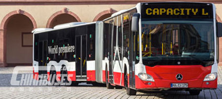 梅赛德斯奔驰推出21米四轴铰接式客车