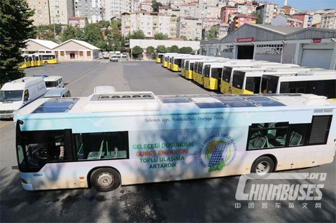 土耳其首辆太阳能客车在伊斯坦布尔投运