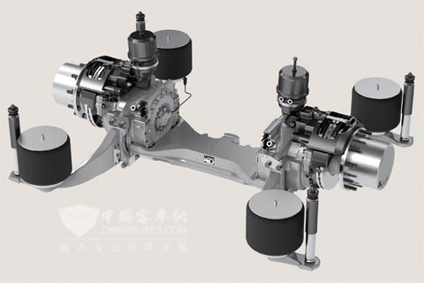 采埃孚低地板电驱动车桥AVE130
