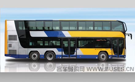 福田欧辉BJ6128EVCA双层公交车(纯电动24-68座)