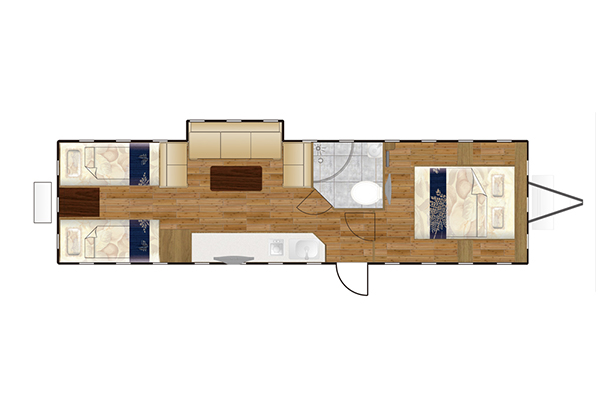 宇通ZK9040XLJ拖挂房车(6-9座)