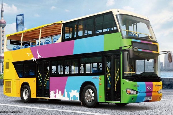海格KLQ6119GSC5双层公交车(天然气国五24-65座)