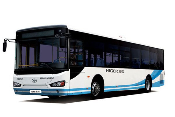 海格KLQ6129GAHEVC5A公交车(天然气/电混动国五24-50座)