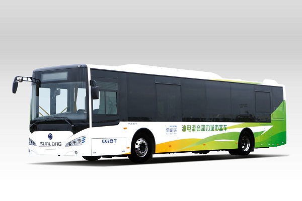 申龙SLK6129ULD5HEVE公交车(柴油/电混动国五10-46座)