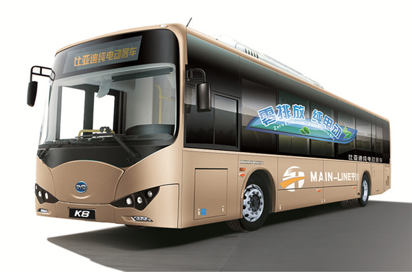 比亚迪BYD6100LGEV3公交车(纯电动20-39座)