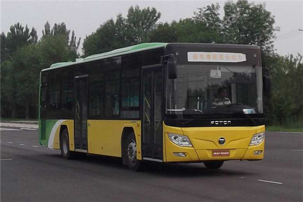 福田欧辉BJ6123CHEVCA-9插电式公交车(天然气/电混动国六21-41座)