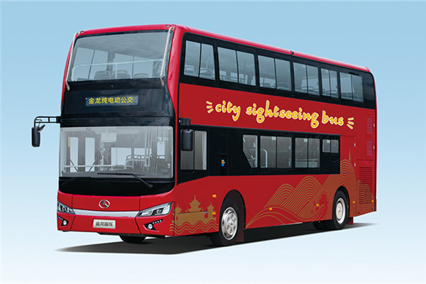 金龙XMQ6112SGBEVM双层公交车(纯电动34-63座)