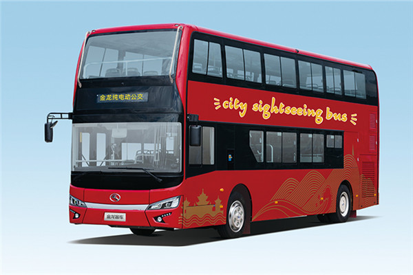 金龙XMQ6108SGBEVL双层公交车(纯电动33-65座)