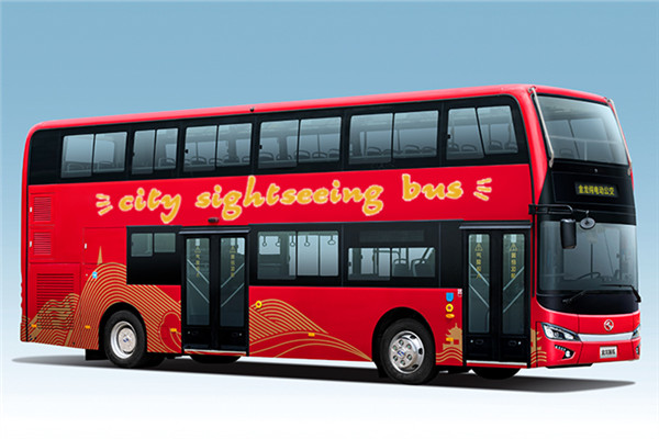 金龙XMQ6108SGBEVL双层公交车(纯电动33-65座)