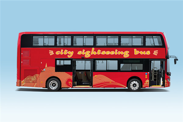 金龙XMQ6108SGBEVL双层公交车(纯电动33-65座)