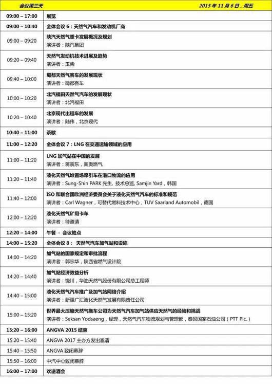 第六届亚太天然气汽车协会国际会议暨展览（ANGVA2015）11月在成都举行