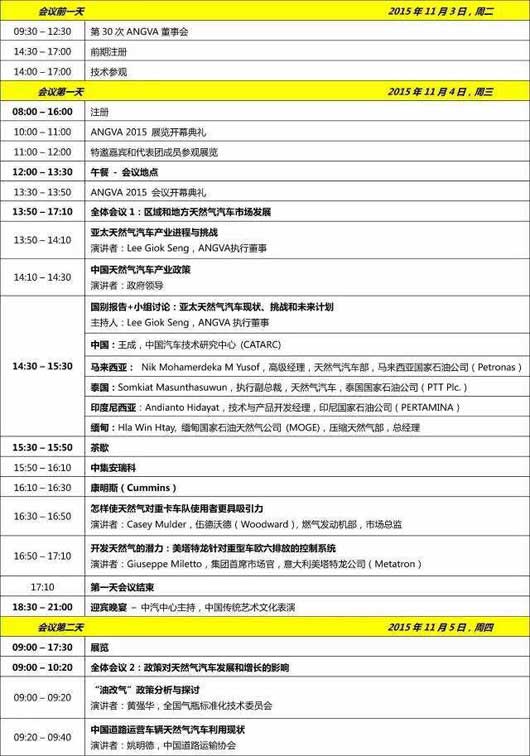 第六届亚太天然气汽车协会国际会议暨展览(ANGVA2015)11月在成都举行
