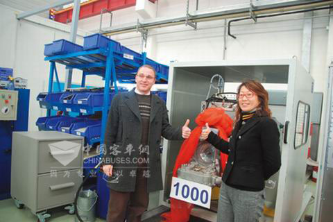 第1000台"千里马VR120-QLM "福伊特液力缓速器在中国下线