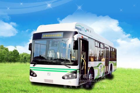 上柴混合动力系统配套的世博会用车