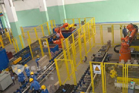 玉柴铸造中心一期项目缸体铸件生产线鸟瞰图