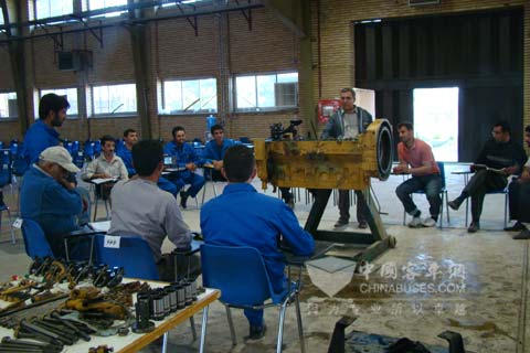 拆装培训现场