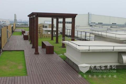 普利司通工厂内屋顶花园