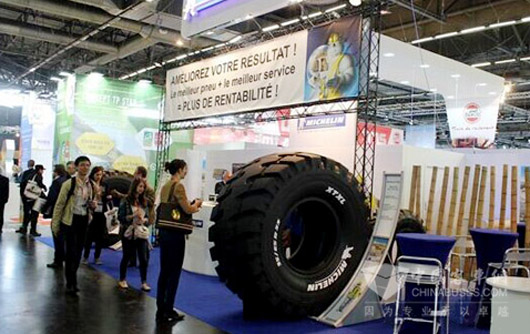 米其林轮胎亮相2015 INTERMAT展