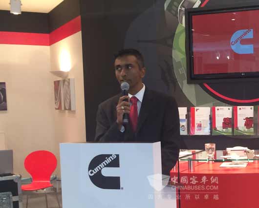 康明斯全球客车市场总经理Kartik Ramanan